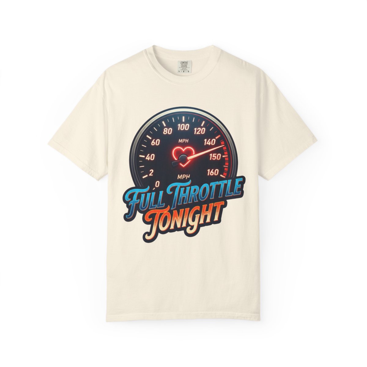 Color: Ivory | Full Throttle Tonight Unisex Garment-Dyed Tee