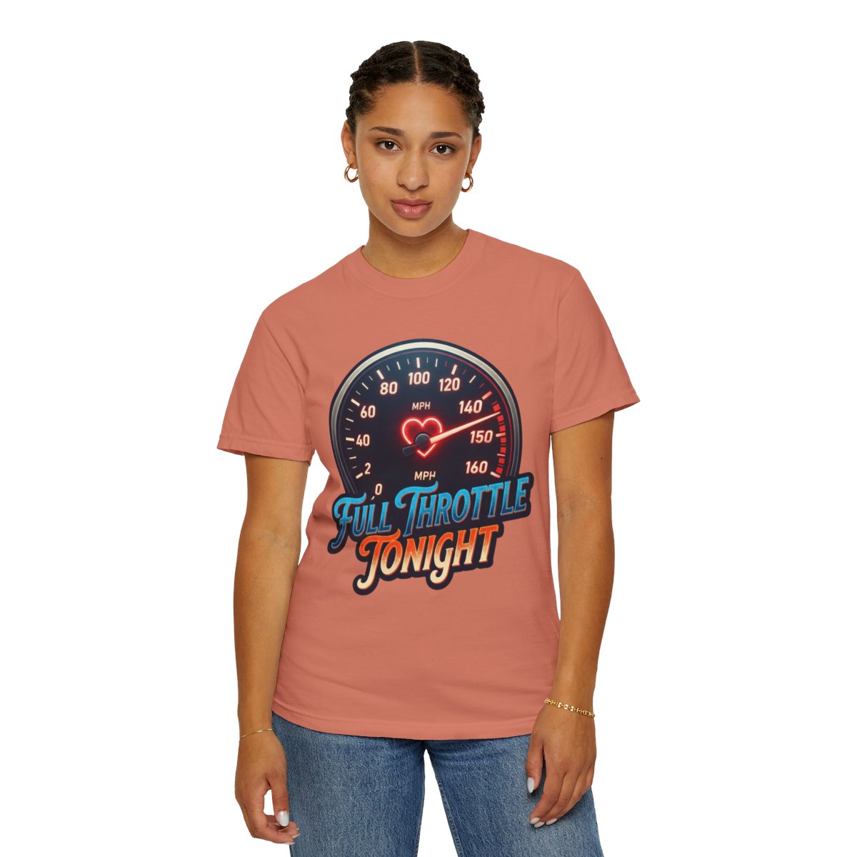 Color: Terracotta | Full Throttle Tonight Unisex Garment-Dyed Tee