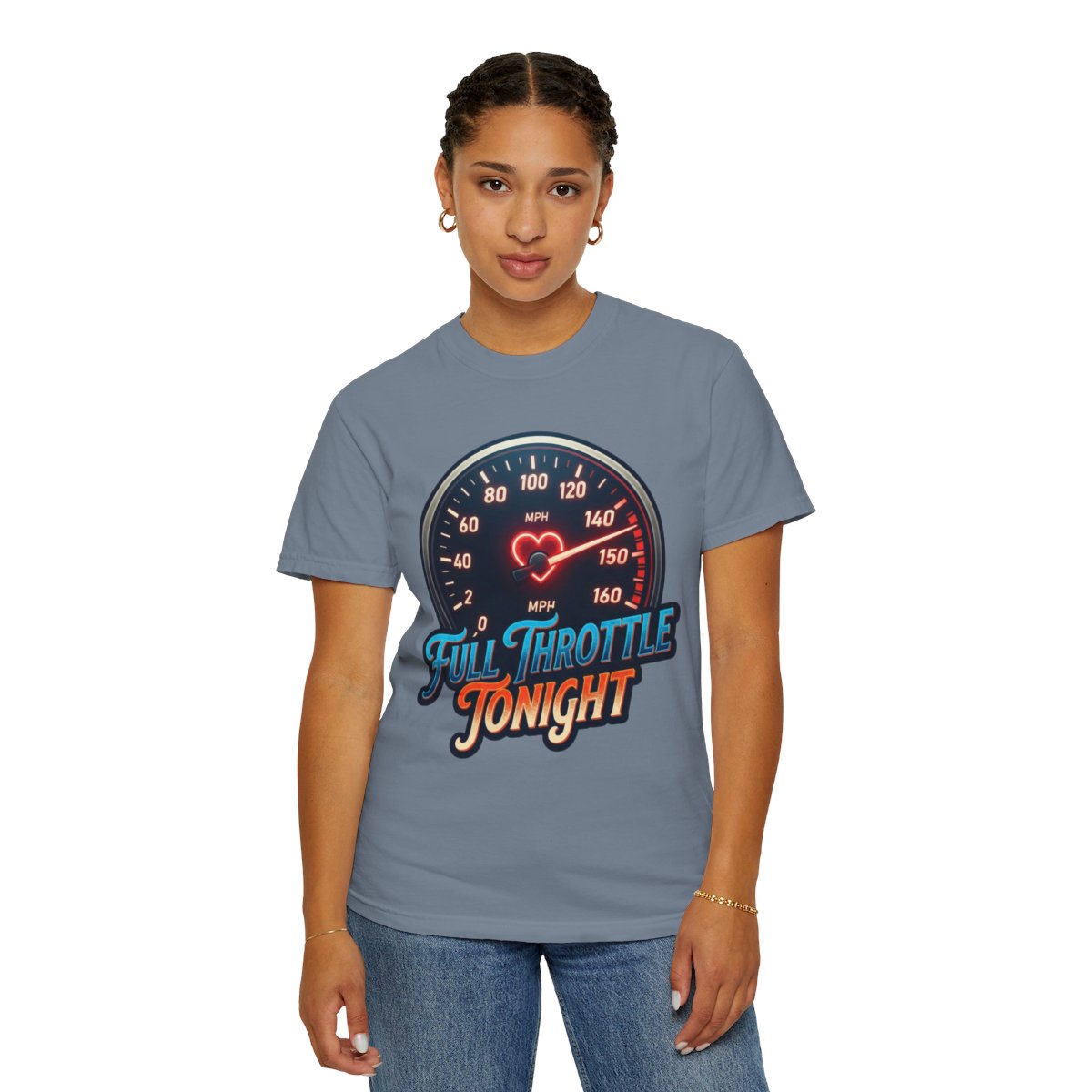 Color: Blue Jean | Full Throttle Tonight Unisex Garment-Dyed Tee