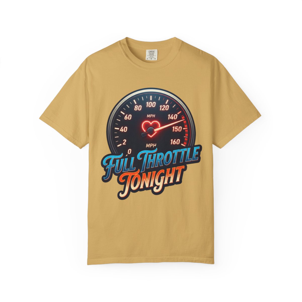 Color: Mustard | Full Throttle Tonight Unisex Garment-Dyed Tee