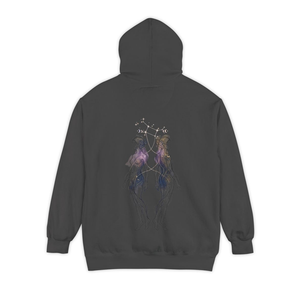 Color: Pepper | Gemini The Celestial Twins Garment-Dyed Hoodie
