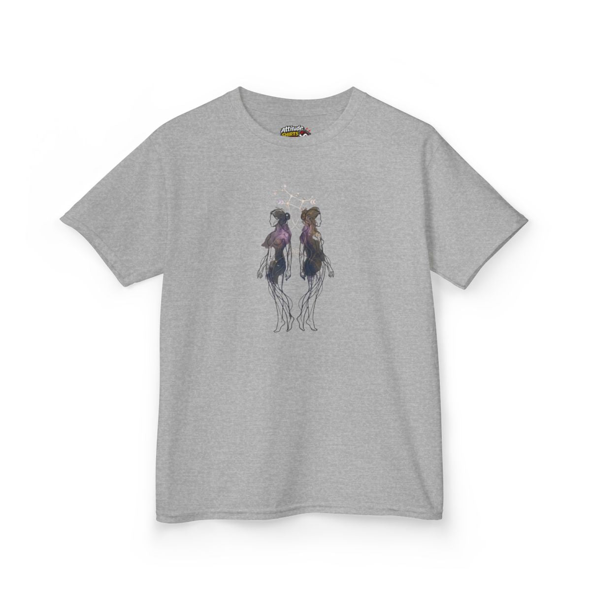 Color: Sport Grey | Gemini The Celestial Twins Kids Tee