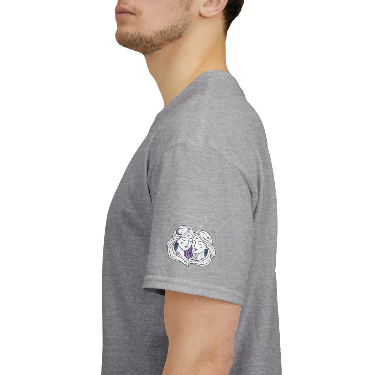 Color: Sport Grey | Gemini The Celestial Twins Premium Graphic Tee