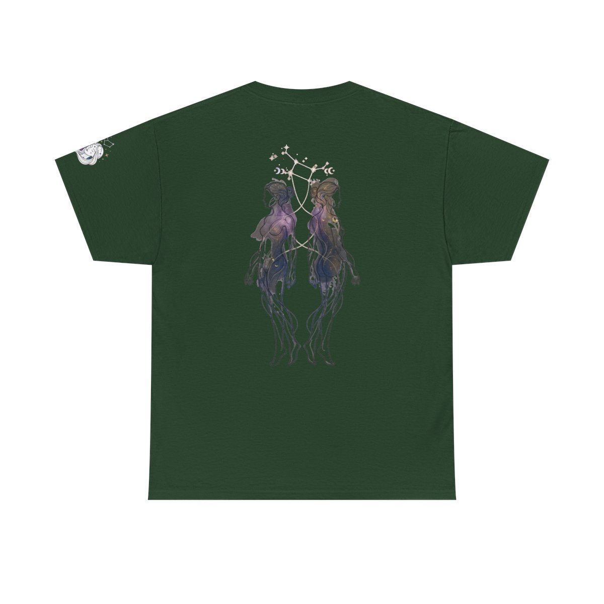 Color: Forest Green | Gemini The Celestial Twins Premium Graphic Tee