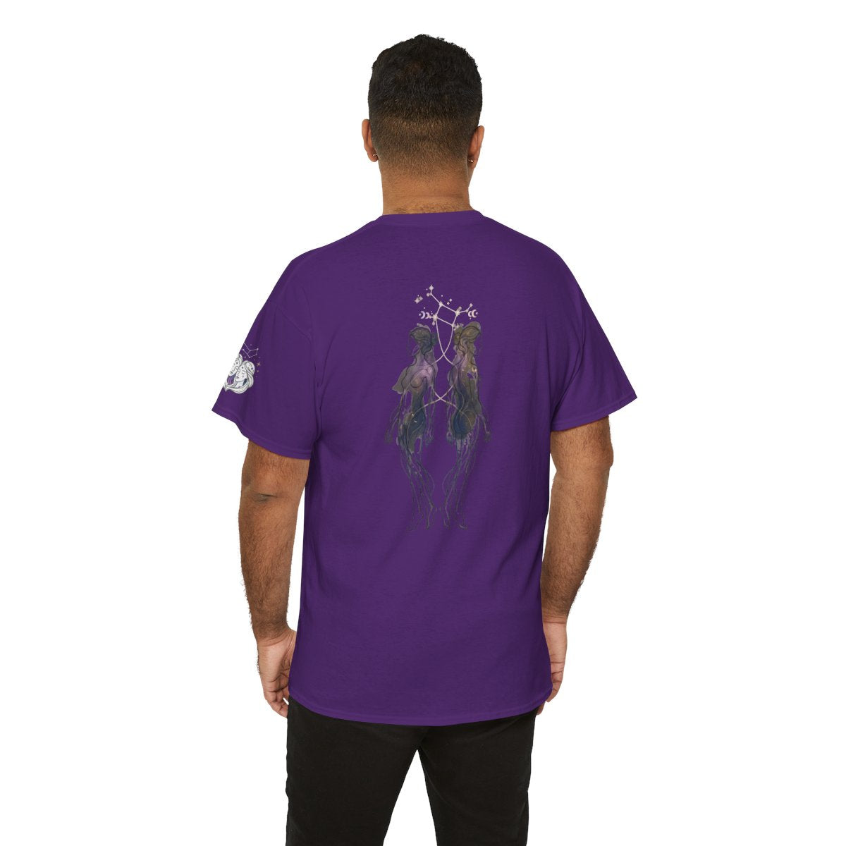 Color: Purple | Gemini The Celestial Twins Premium Graphic Tee