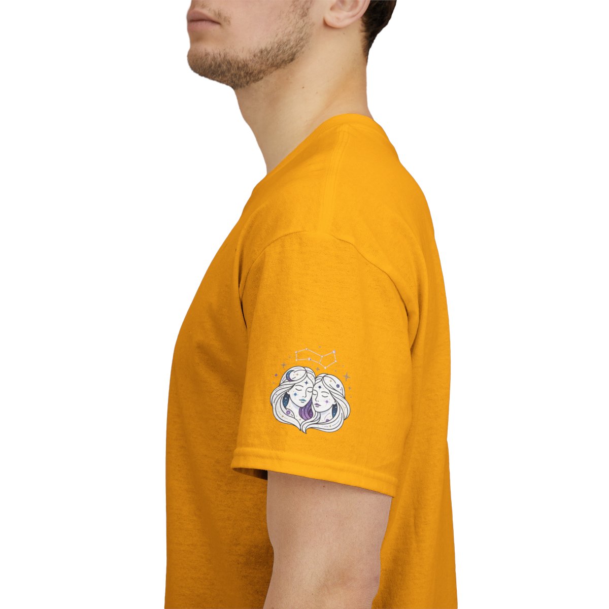 Color: Gold | Gemini The Celestial Twins Premium Graphic Tee