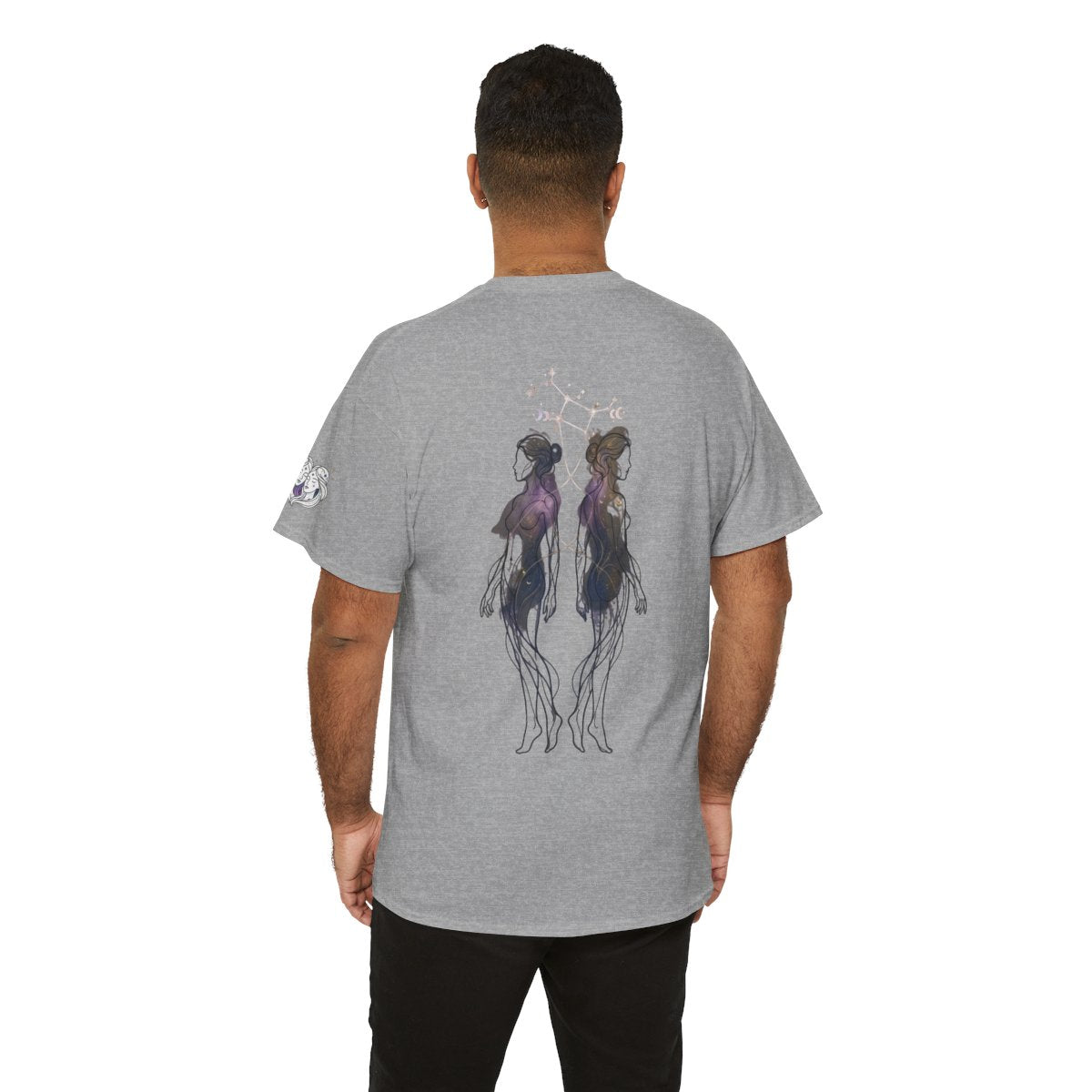 Color: Sport Grey | Gemini The Celestial Twins Premium Graphic Tee