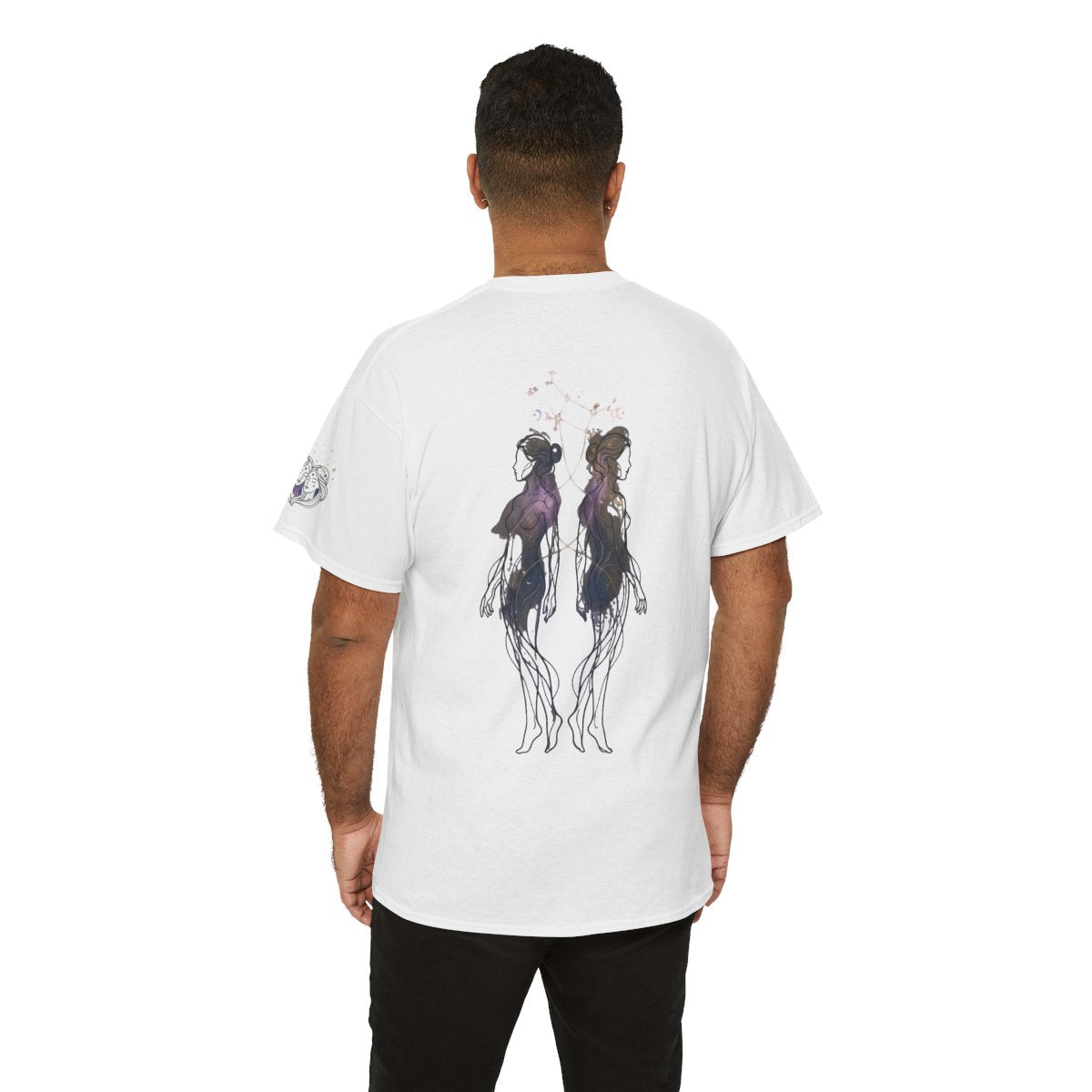 Color: White | Gemini The Celestial Twins Premium Graphic Tee