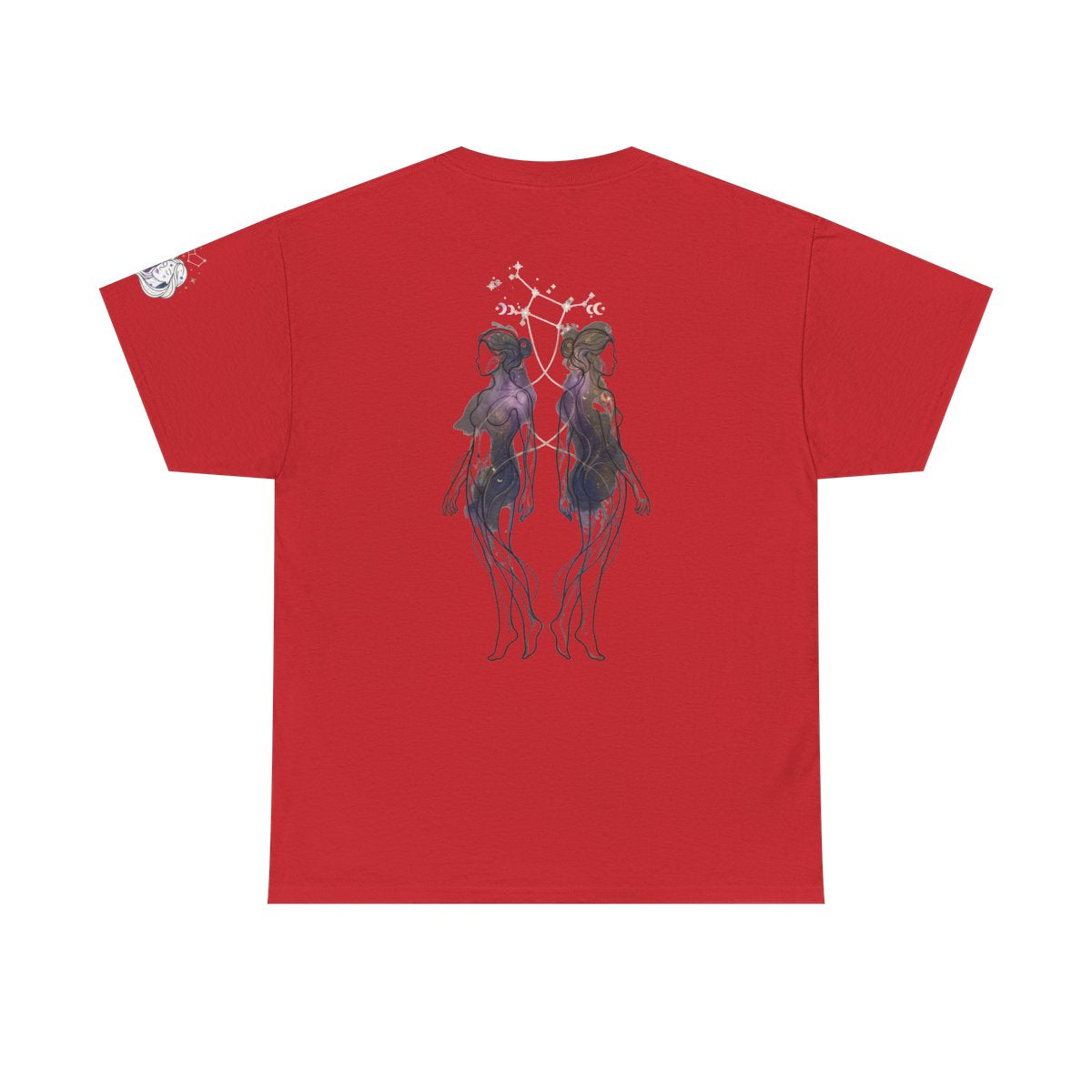 Color: Red | Gemini The Celestial Twins Premium Graphic Tee