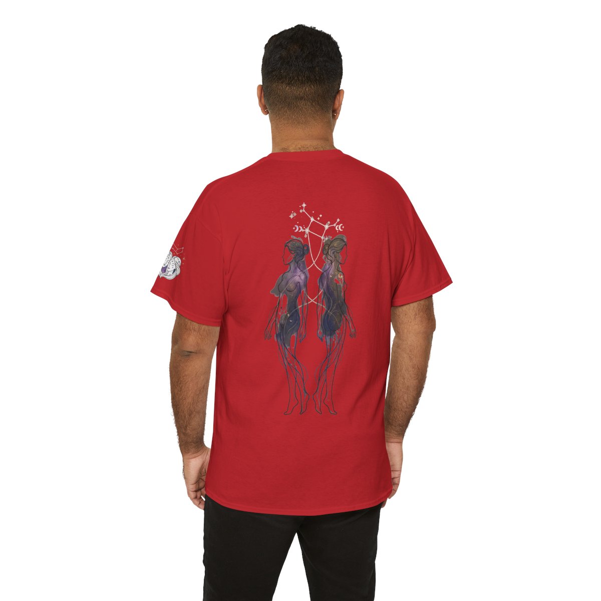 Color: Red | Gemini The Celestial Twins Premium Graphic Tee