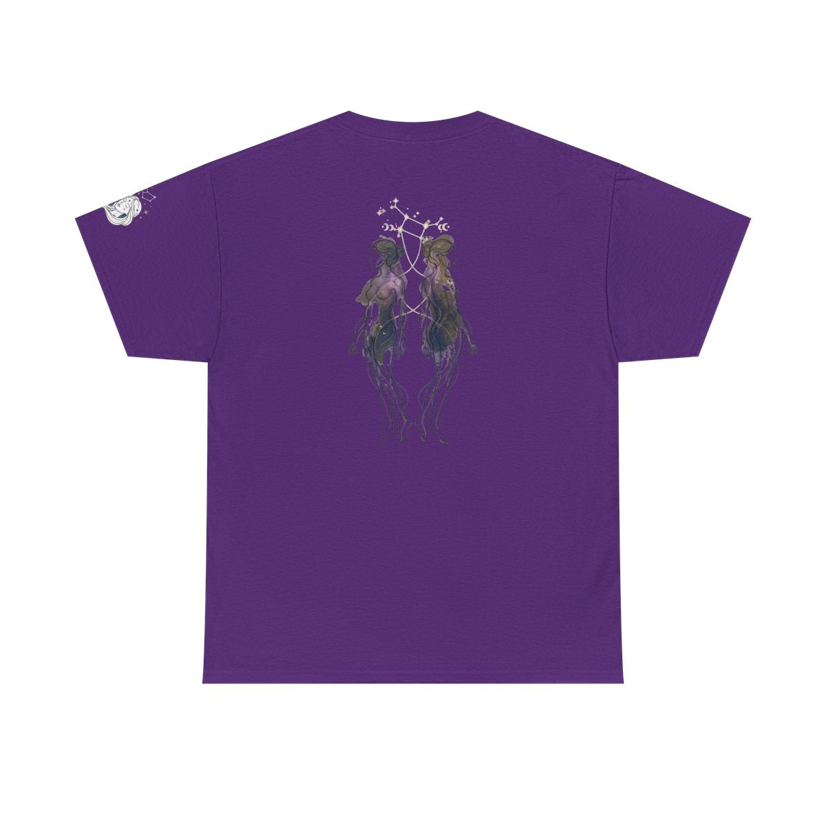 Color: Purple | Gemini The Celestial Twins Premium Graphic Tee