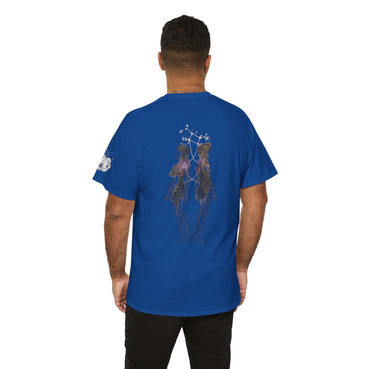 Color: Royal | Gemini The Celestial Twins Premium Graphic Tee