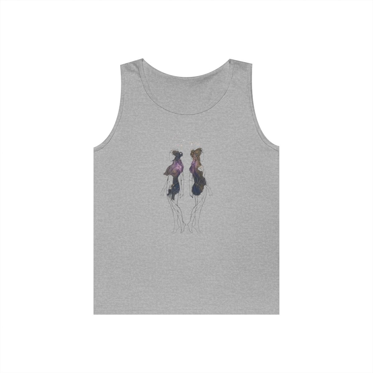 Color: Sport Grey | Gemini The Celestial Twins Tank Top