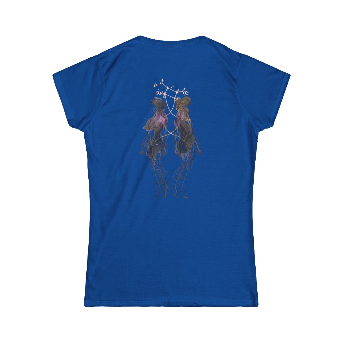 Color: Royal | Gemini The Celestial Twins Women's Tee