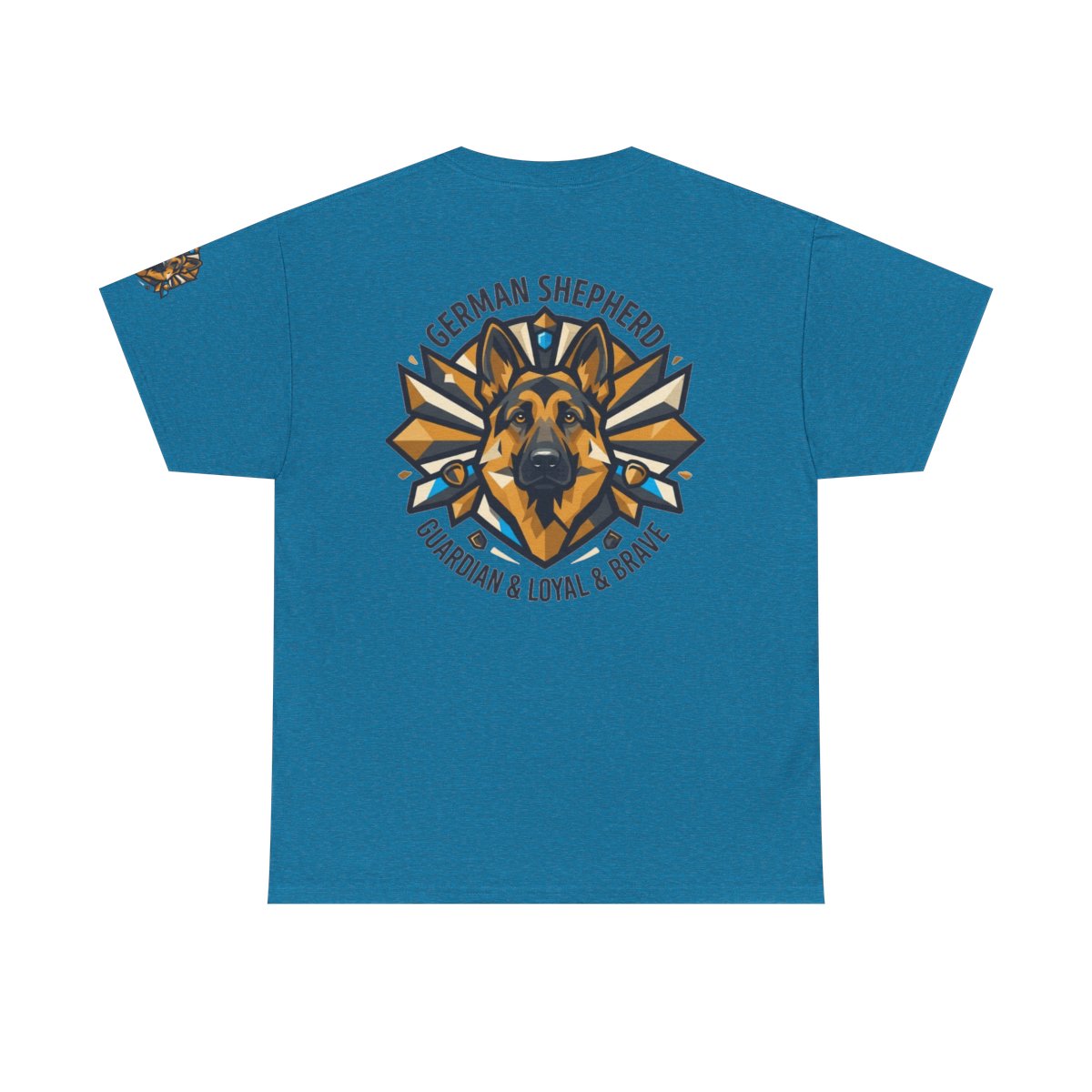 Color: Antique Sapphire | German Shepherd Guardian Loyal Brave Premium Graphic Tee