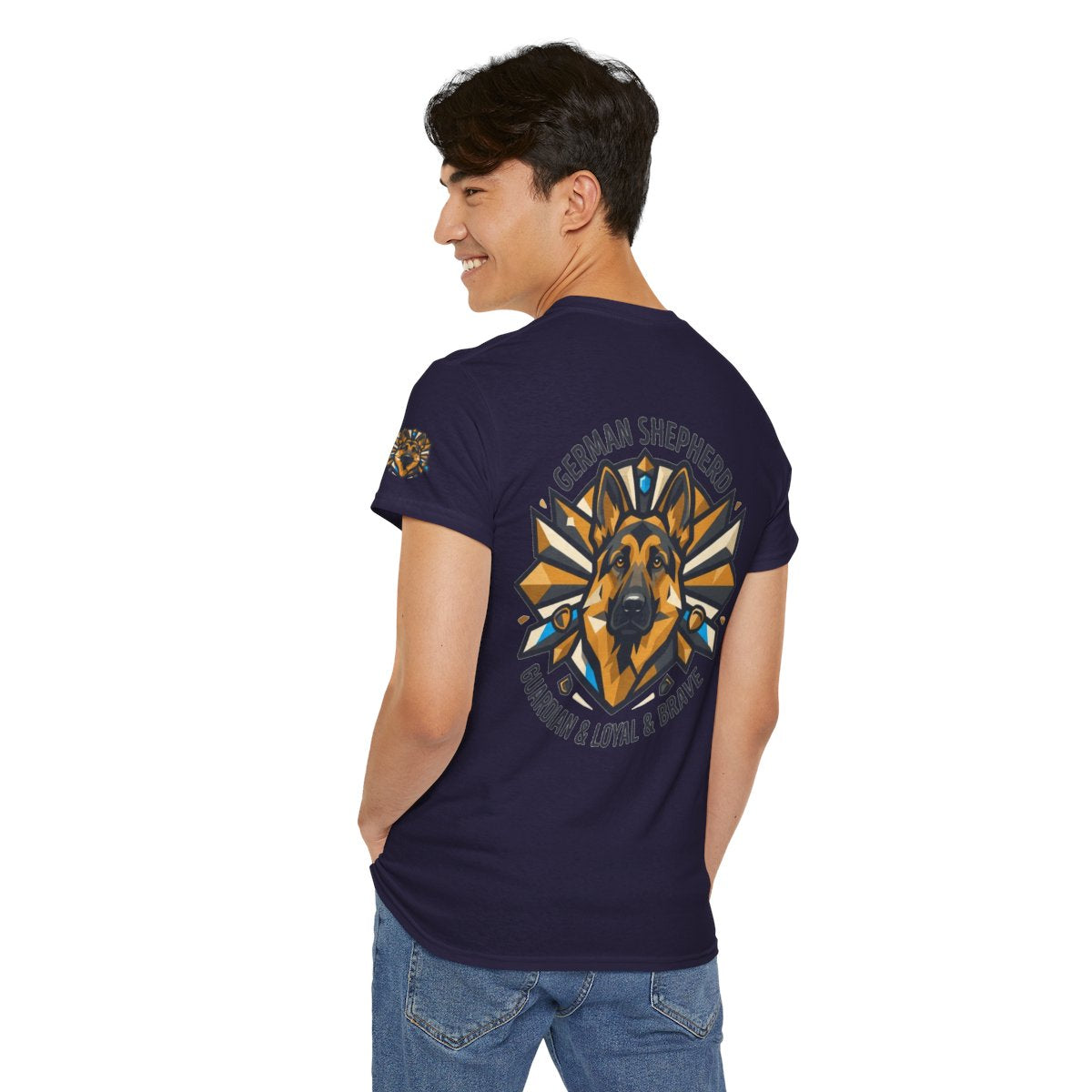 Color: Blackberry | German Shepherd Guardian Loyal Brave Premium Graphic Tee