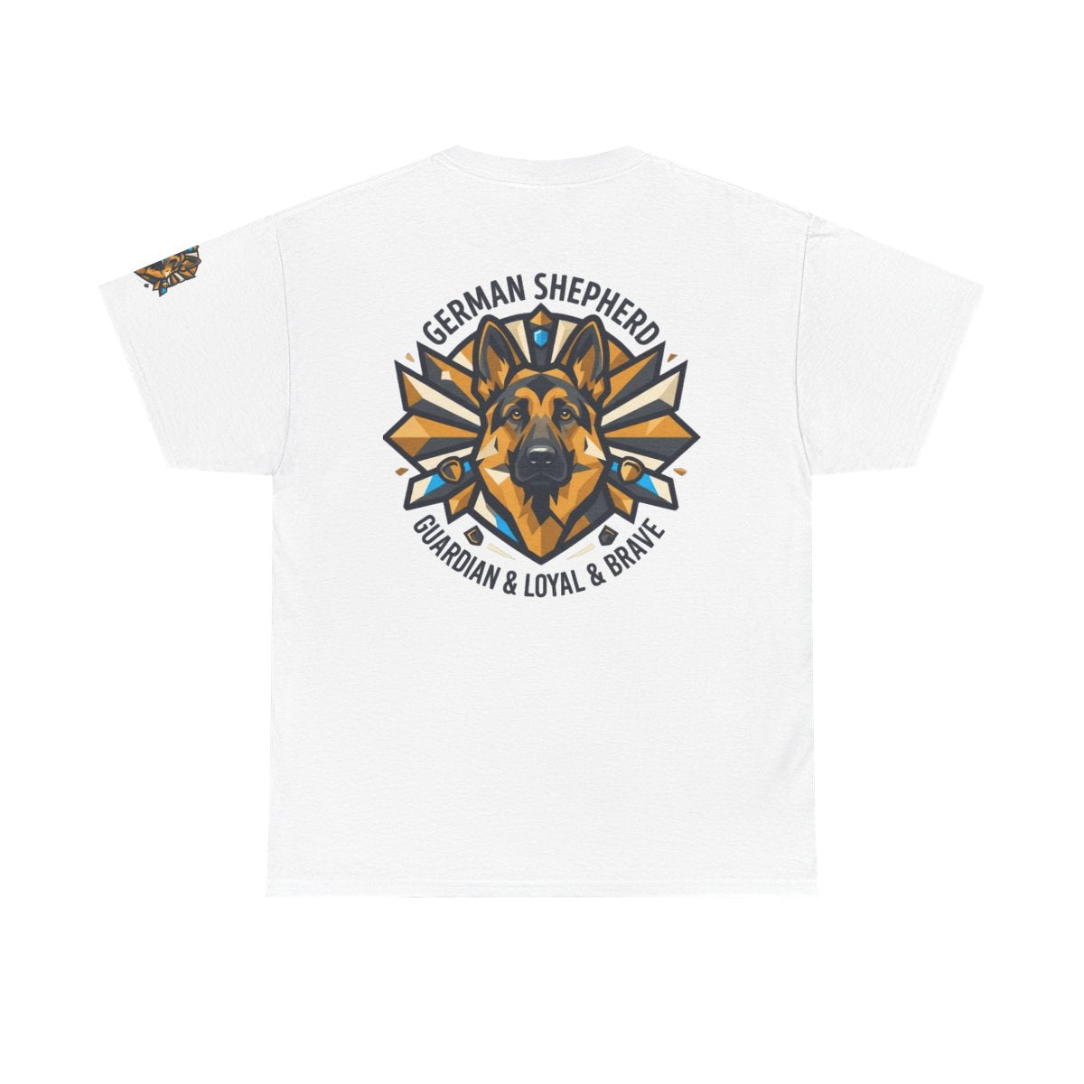 Color: White | German Shepherd Guardian Loyal Brave Premium Graphic Tee