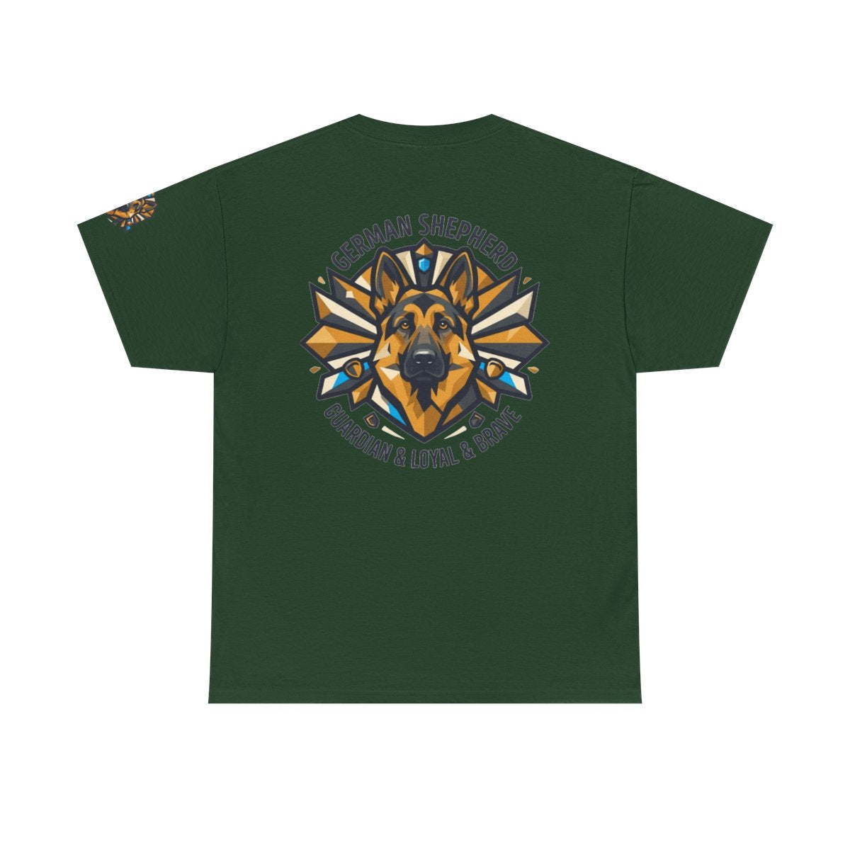 Color: Forest Green | German Shepherd Guardian Loyal Brave Premium Graphic Tee