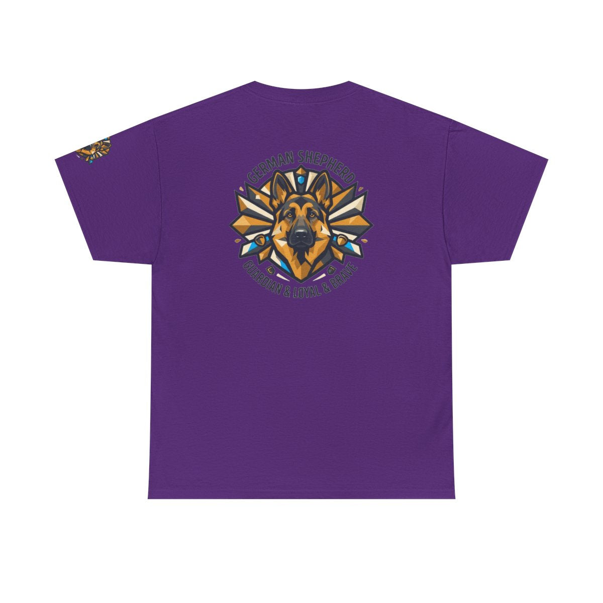 Color: Purple | German Shepherd Guardian Loyal Brave Premium Graphic Tee