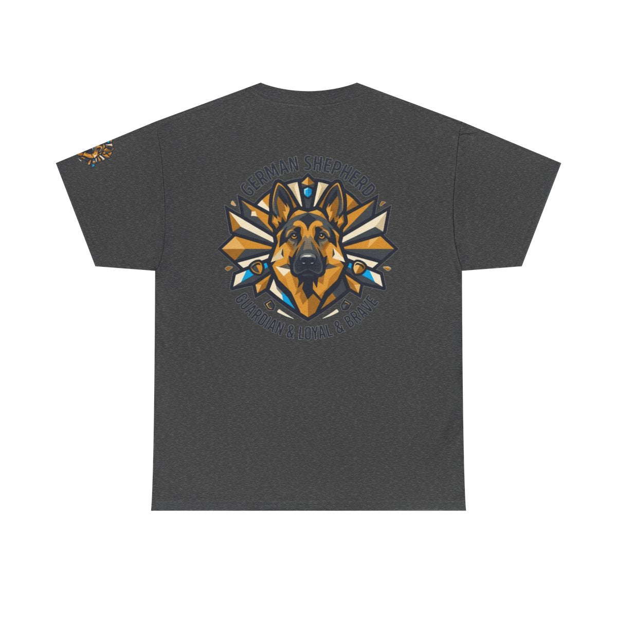 Color: Dark Heather | German Shepherd Guardian Loyal Brave Premium Graphic Tee
