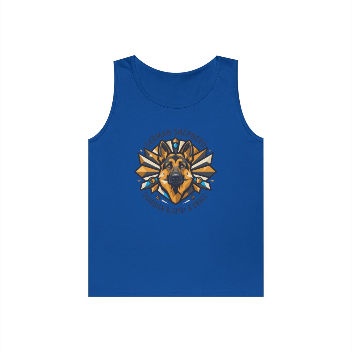Color: Royal | German Shepherd Guardian Loyal Brave Tank Top