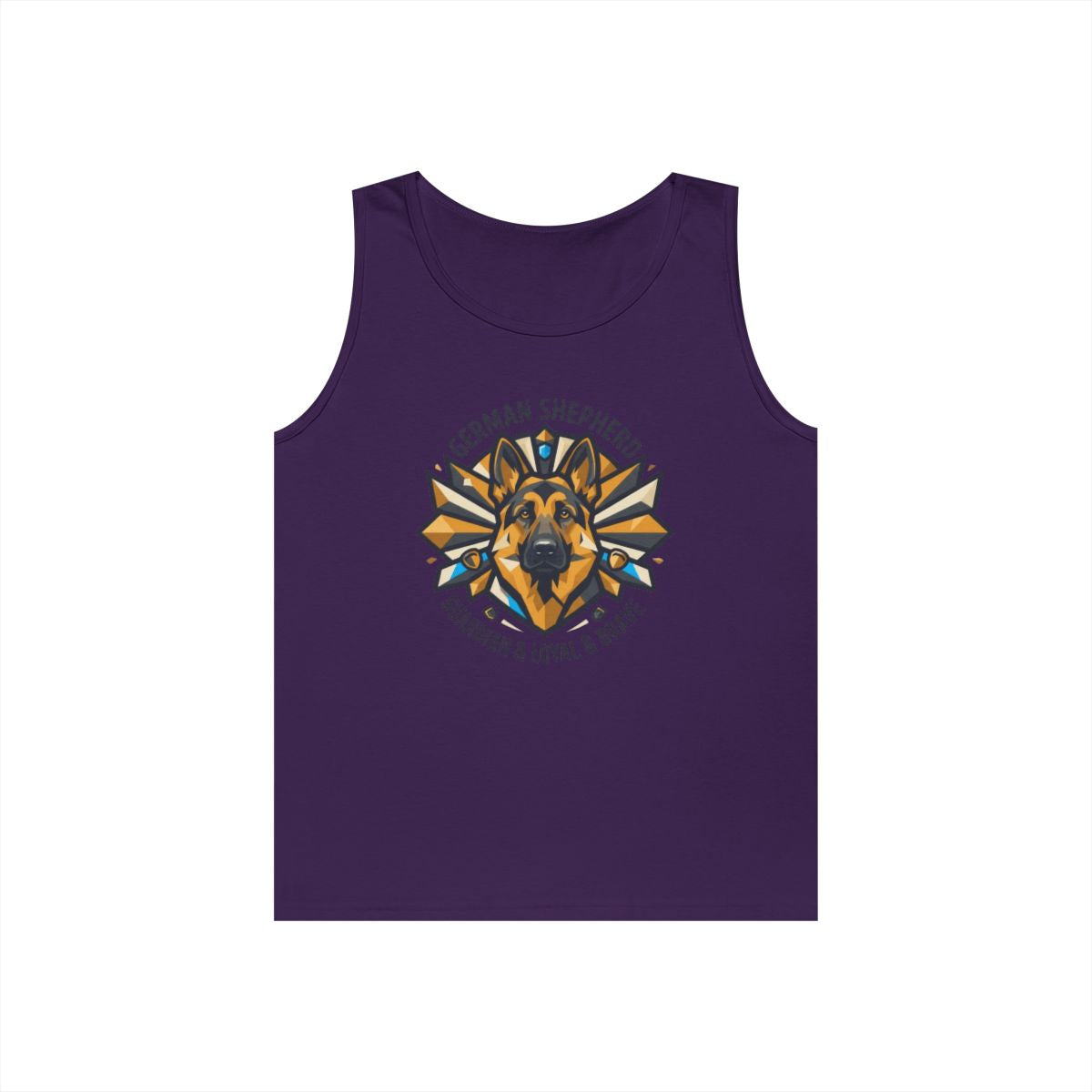 Color: Purple | German Shepherd Guardian Loyal Brave Tank Top