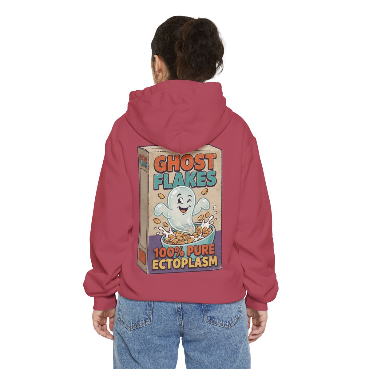Color: Crimson | Ghost Flakes Garment-Dyed Hoodie