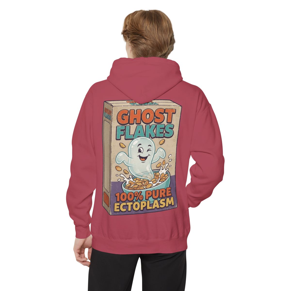 Color: Crimson | Ghost Flakes Garment-Dyed Hoodie