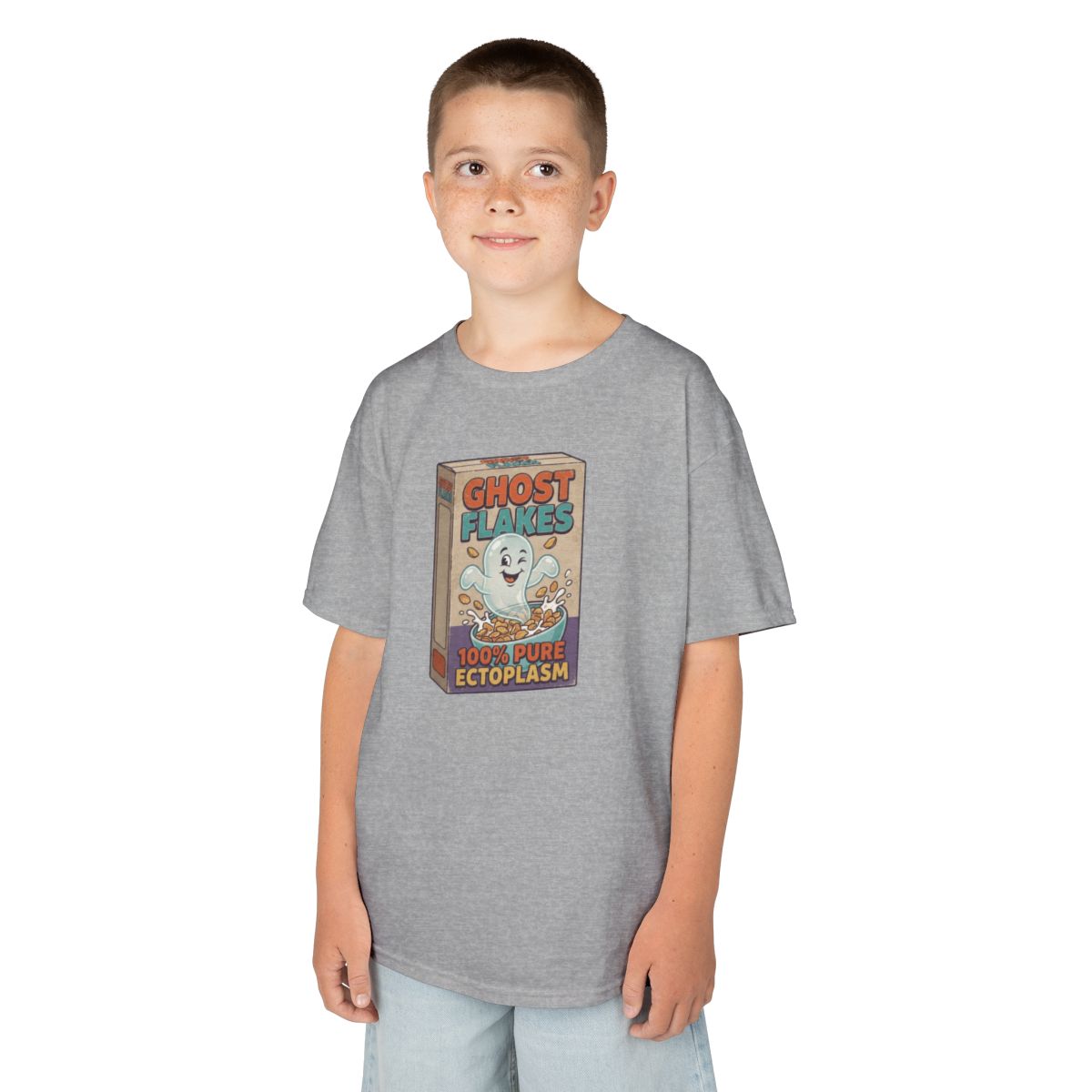 Color: Sport Grey | Ghost Flakes Kids Tee