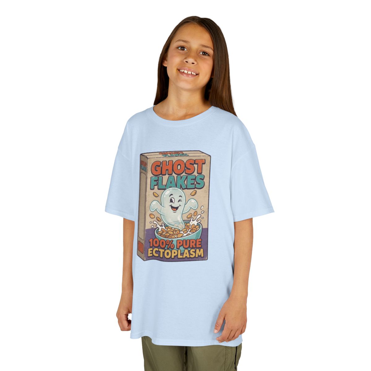 Color: Light Blue | Ghost Flakes Kids Tee