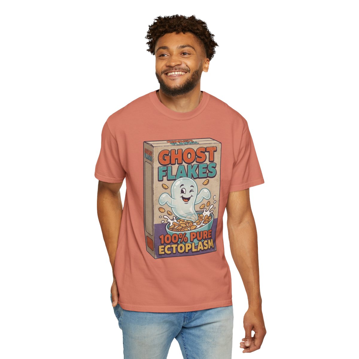 Color: Terracotta | Ghost Flakes Unisex Garment-Dyed Tee