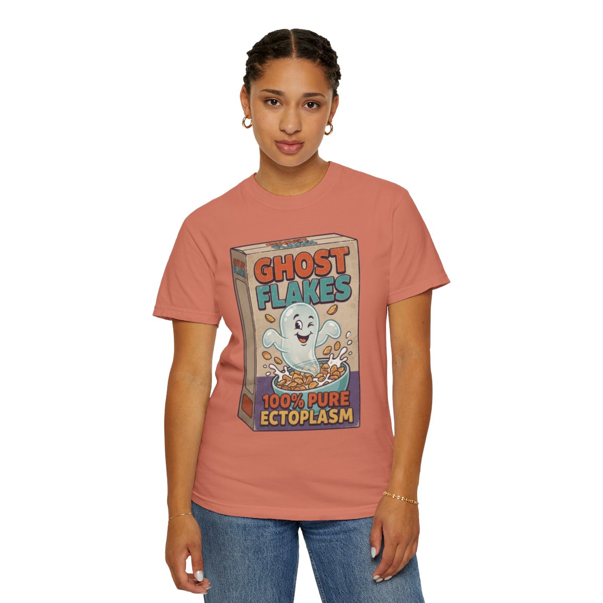 Color: Terracotta | Ghost Flakes Unisex Garment-Dyed Tee