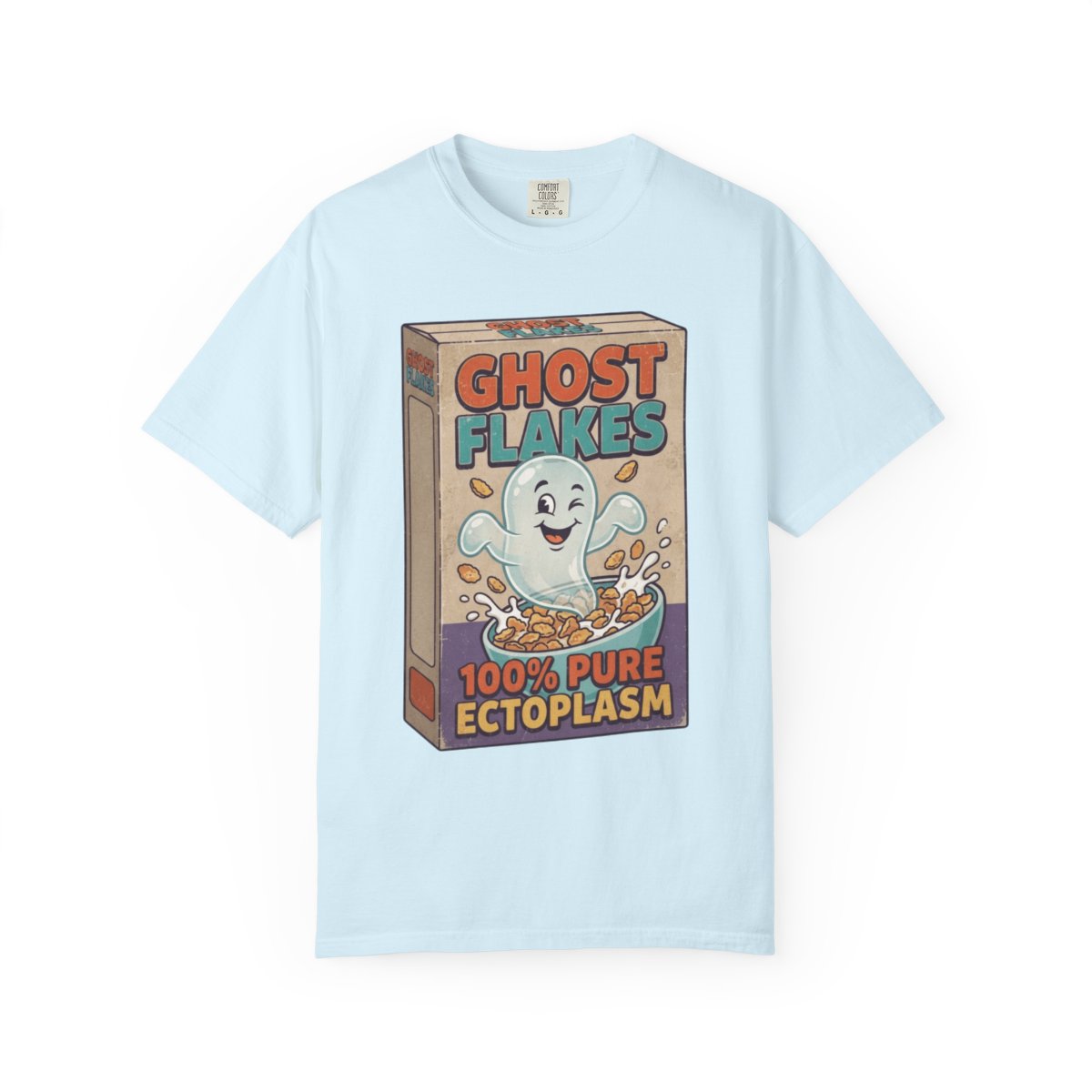 Color: Chambray | Ghost Flakes Unisex Garment-Dyed Tee