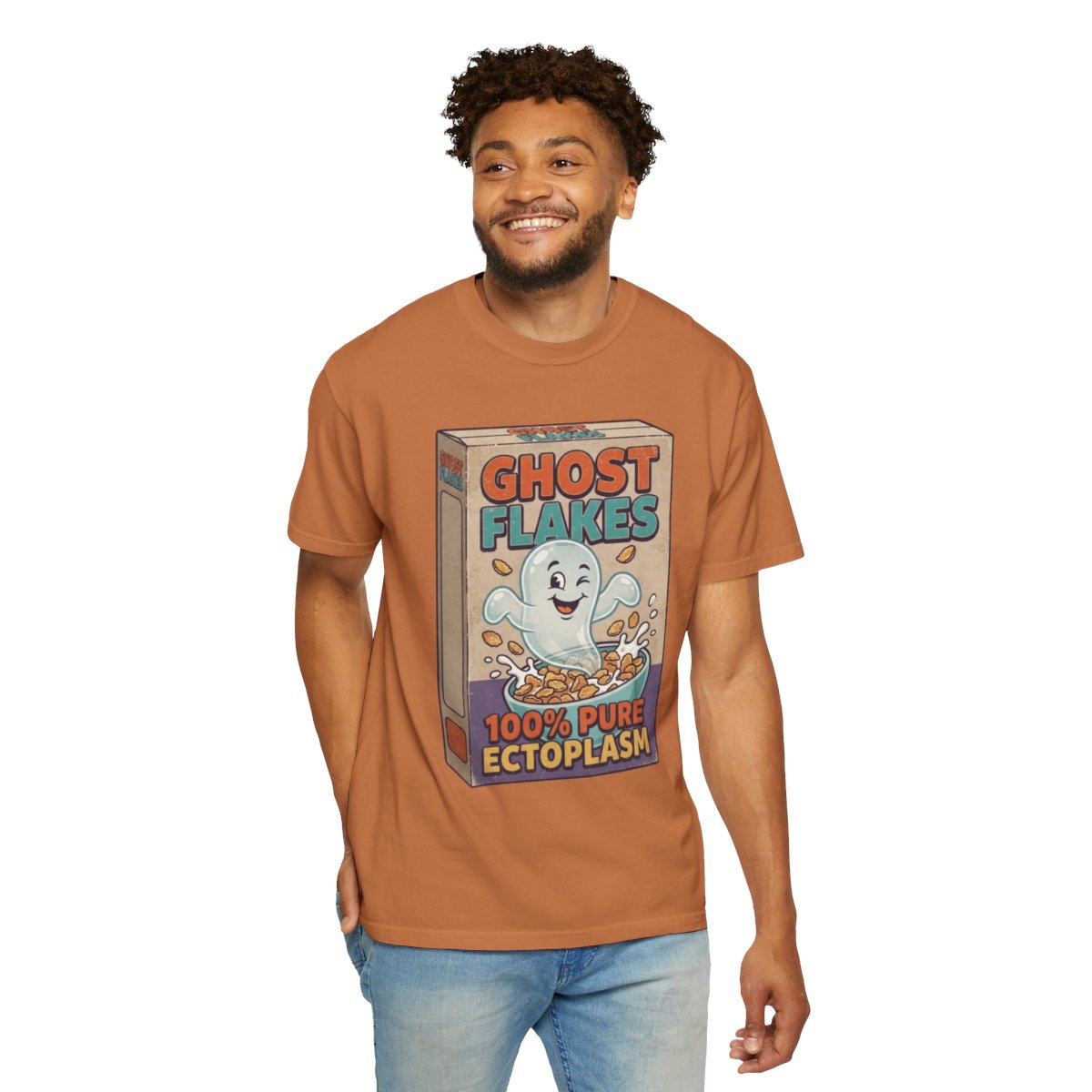 Color: Yam | Ghost Flakes Unisex Garment-Dyed Tee