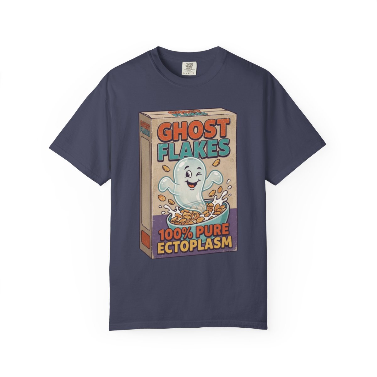 Color: Denim | Ghost Flakes Unisex Garment-Dyed Tee