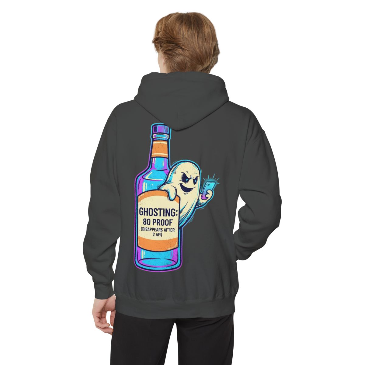 Color: Pepper | Ghosting Garment-Dyed Hoodie