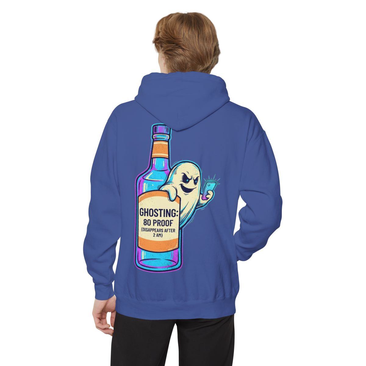Color: Flo Blue | Ghosting Garment-Dyed Hoodie