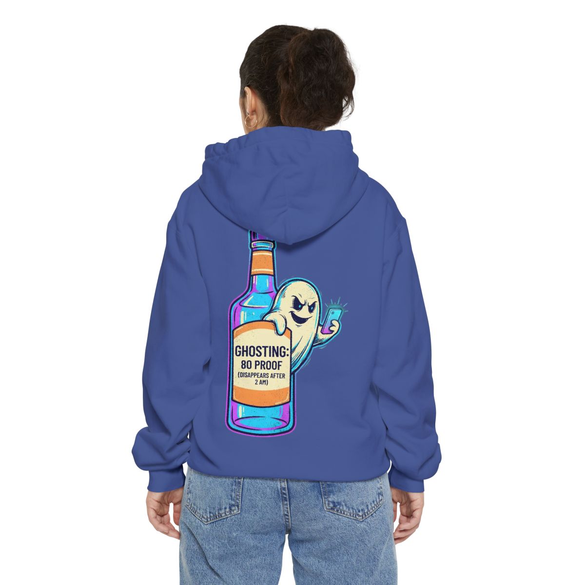 Color: Flo Blue | Ghosting Garment-Dyed Hoodie