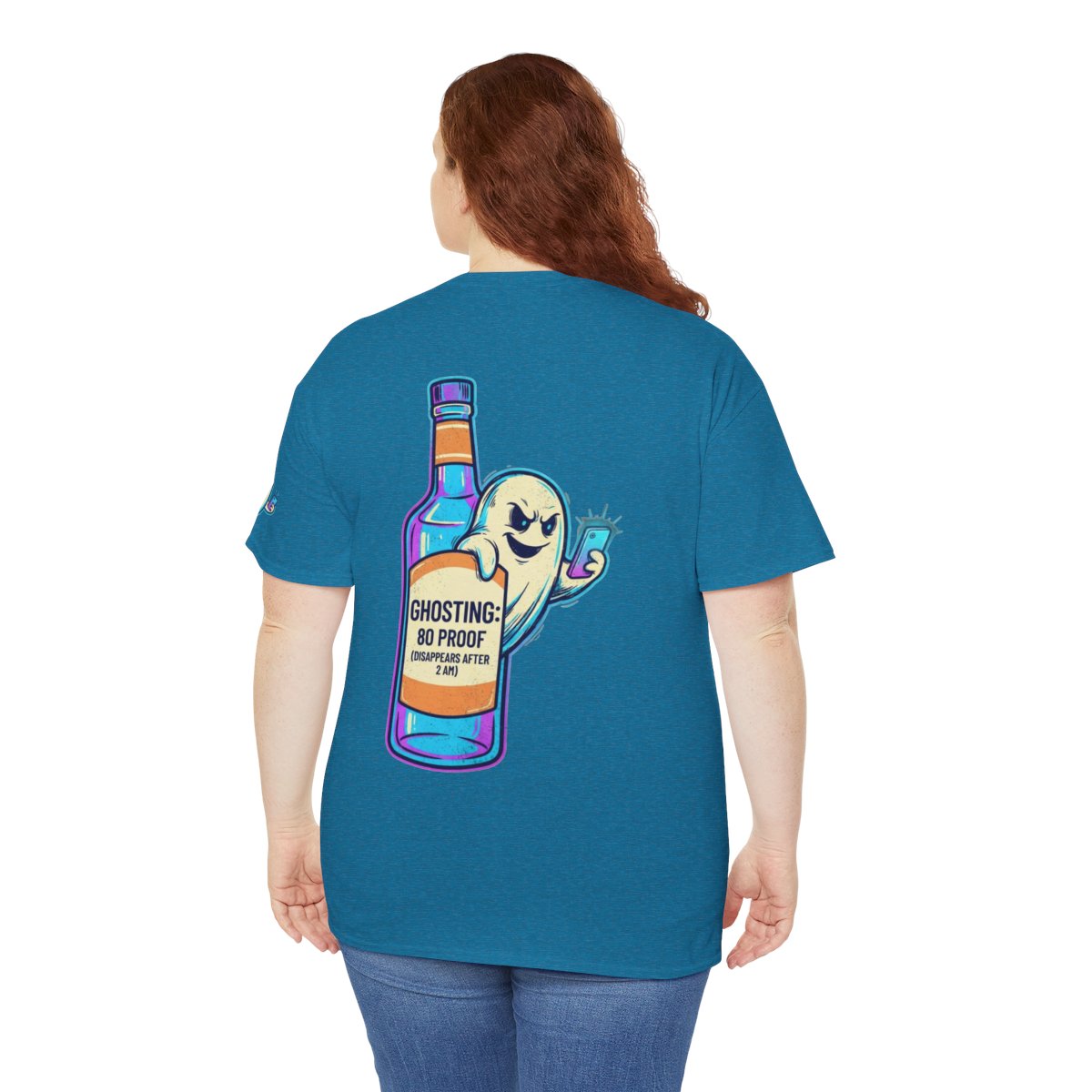 Color: Antique Sapphire | Ghosting Premium Graphic Tee