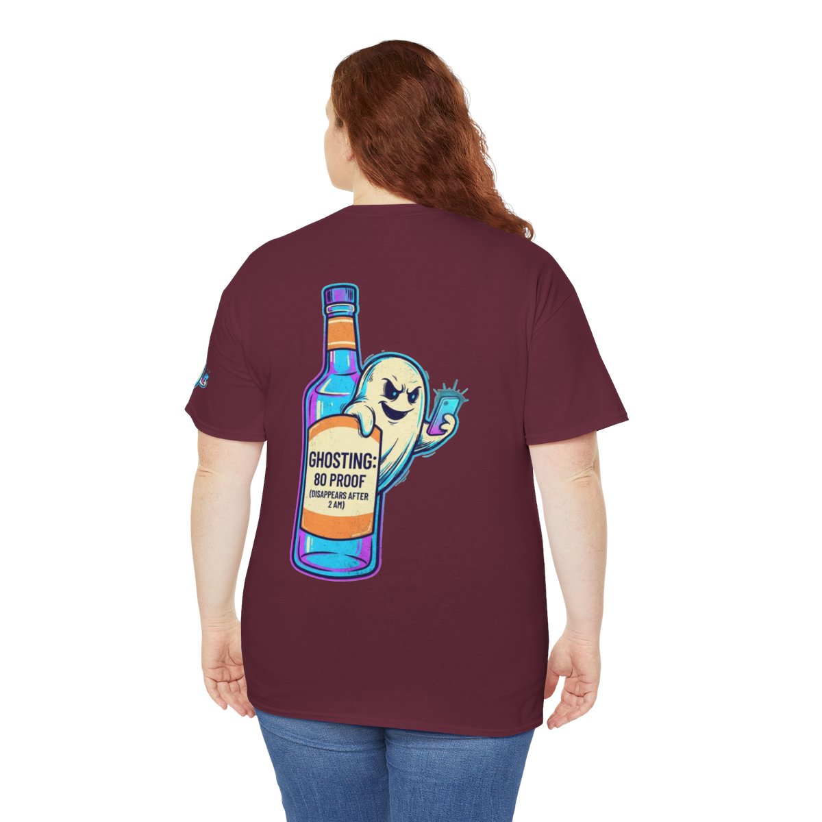 Color: Maroon | Ghosting Premium Graphic Tee