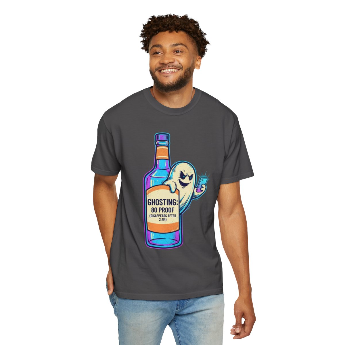 Color: Graphite | Ghosting Unisex Garment-Dyed Tee