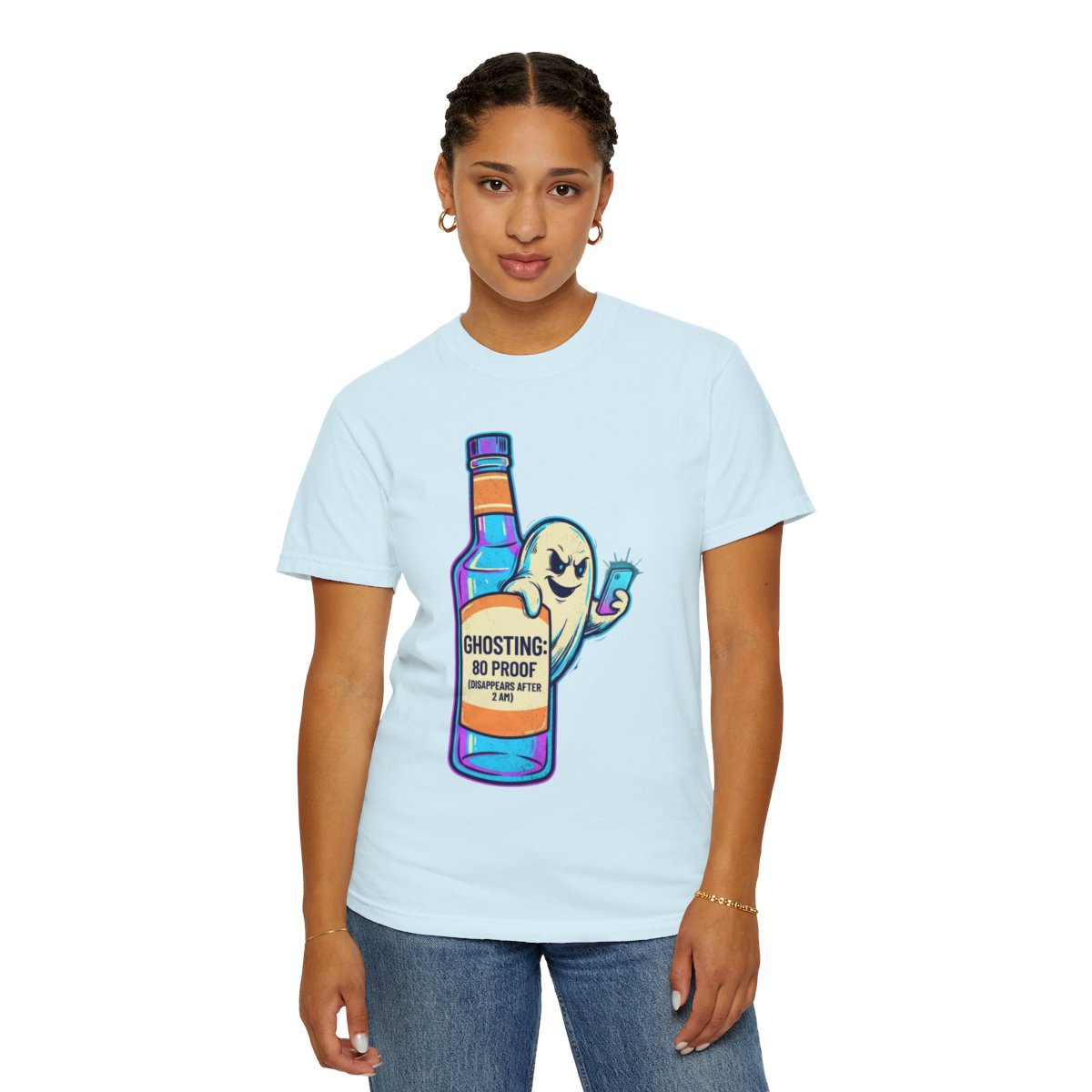Color: Chambray | Ghosting Unisex Garment-Dyed Tee