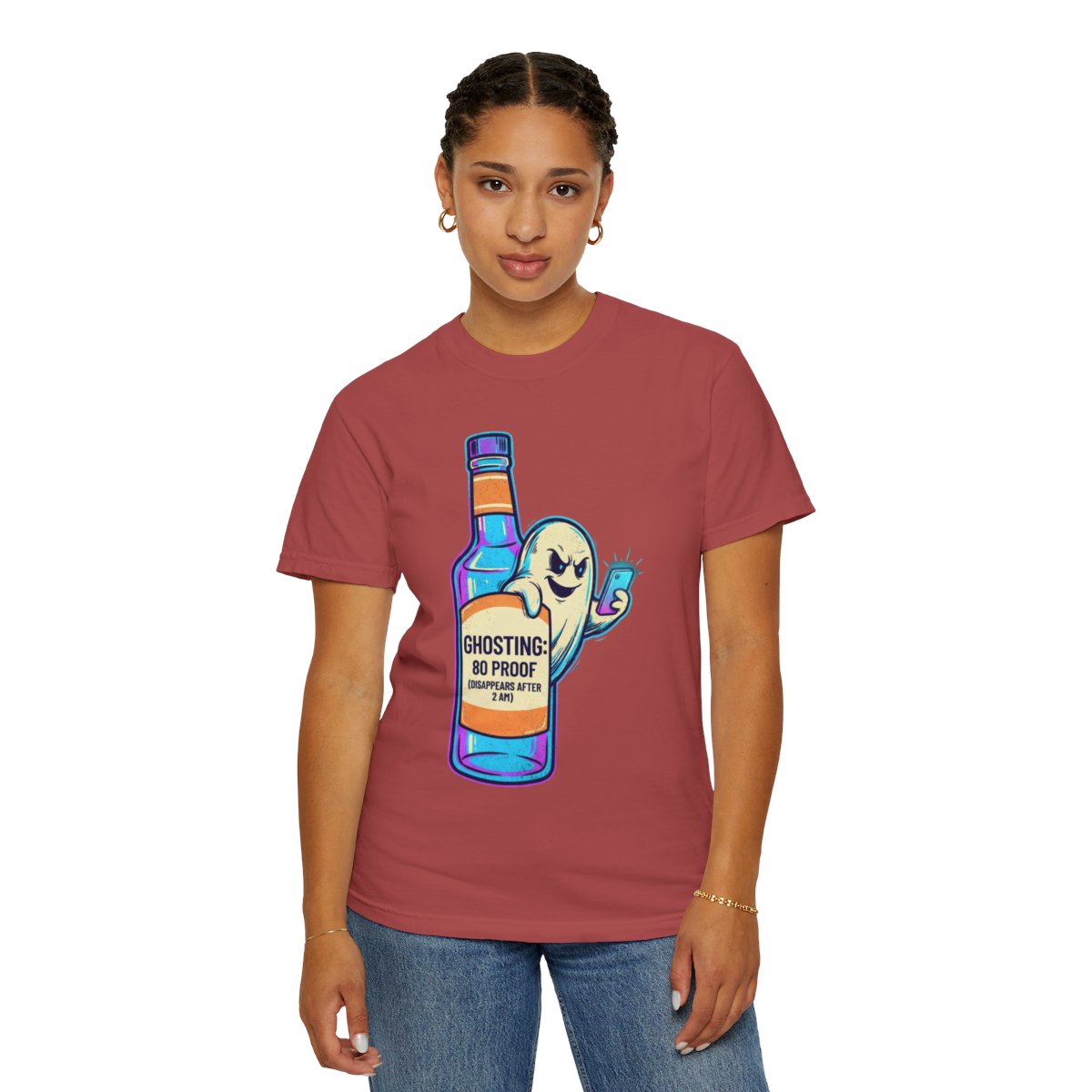 Color: Crimson | Ghosting Unisex Garment-Dyed Tee