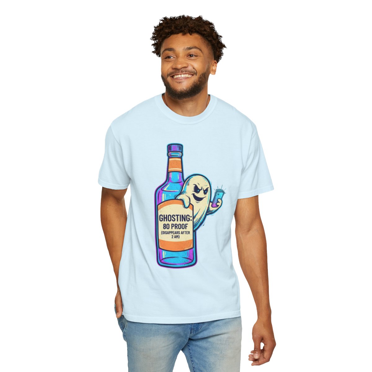 Color: Chambray | Ghosting Unisex Garment-Dyed Tee