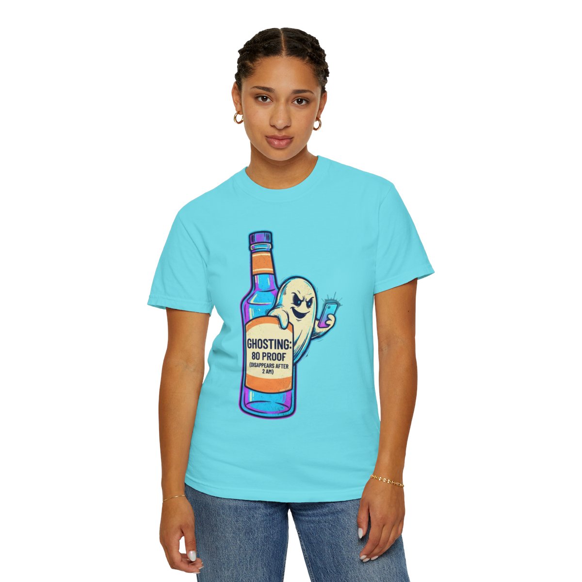 Color: Lagoon Blue | Ghosting Unisex Garment-Dyed Tee