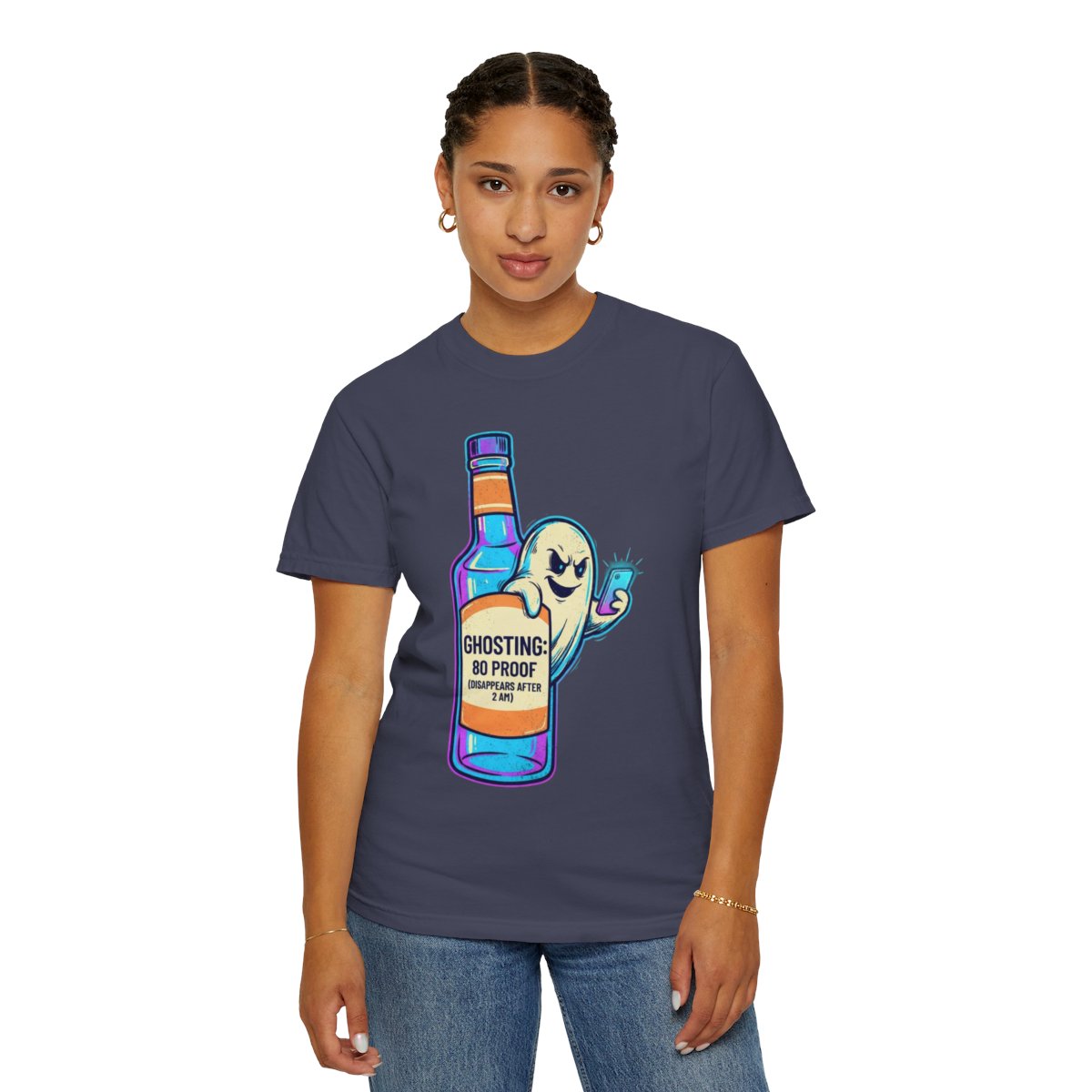 Color: Denim | Ghosting Unisex Garment-Dyed Tee