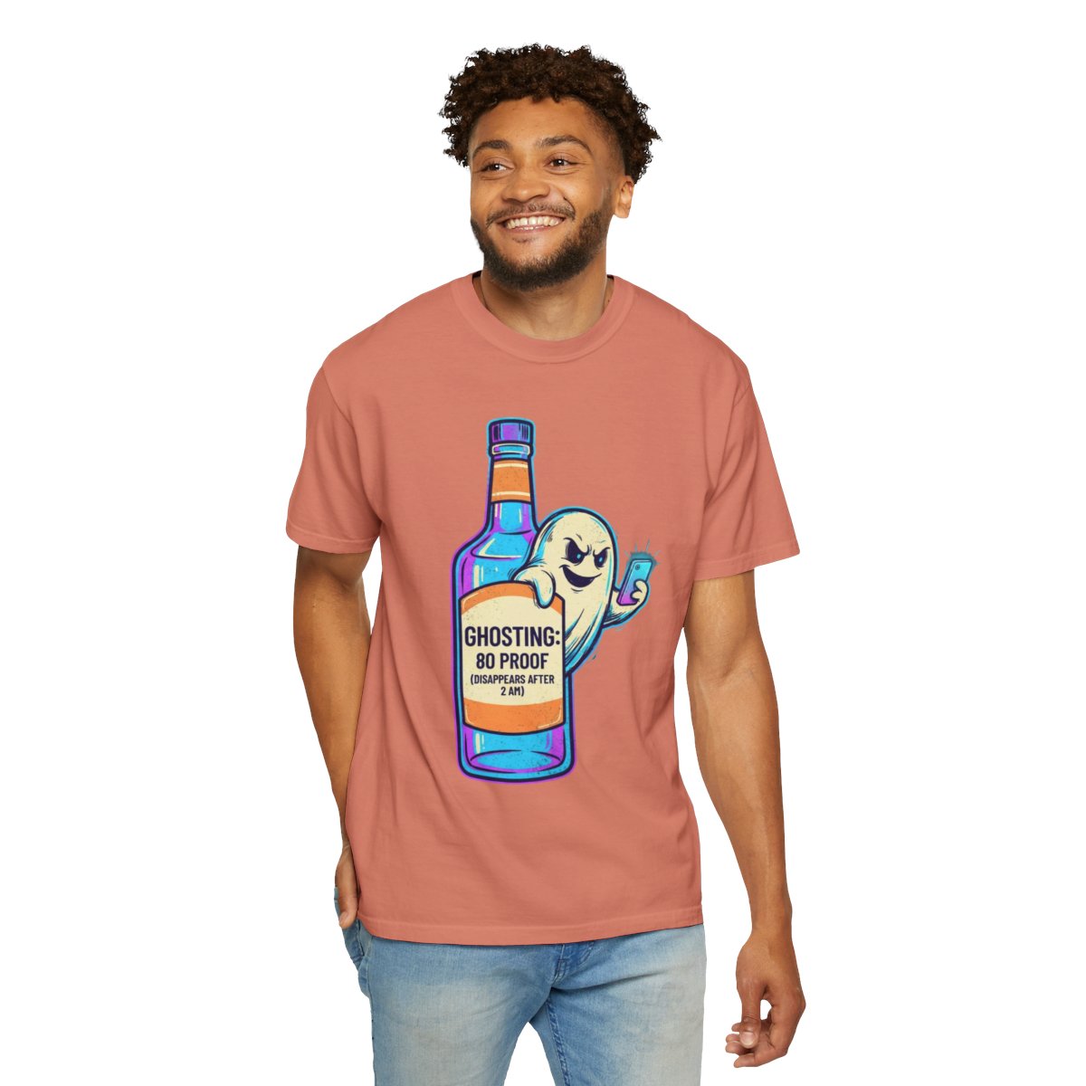 Color: Terracotta | Ghosting Unisex Garment-Dyed Tee
