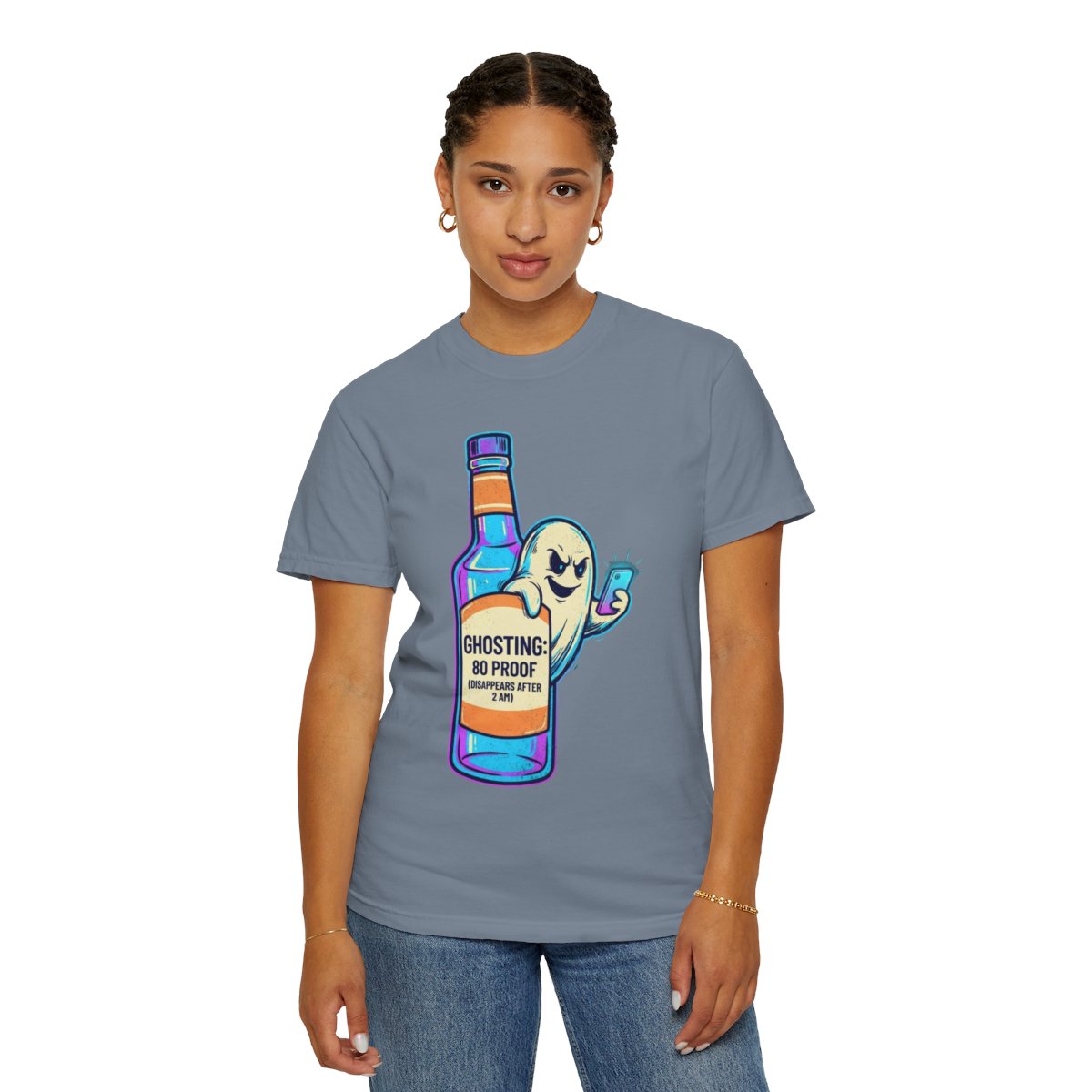 Color: Blue Jean | Ghosting Unisex Garment-Dyed Tee