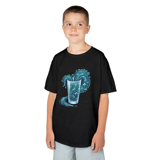 Color: Black | Glass of Data Kids Tee