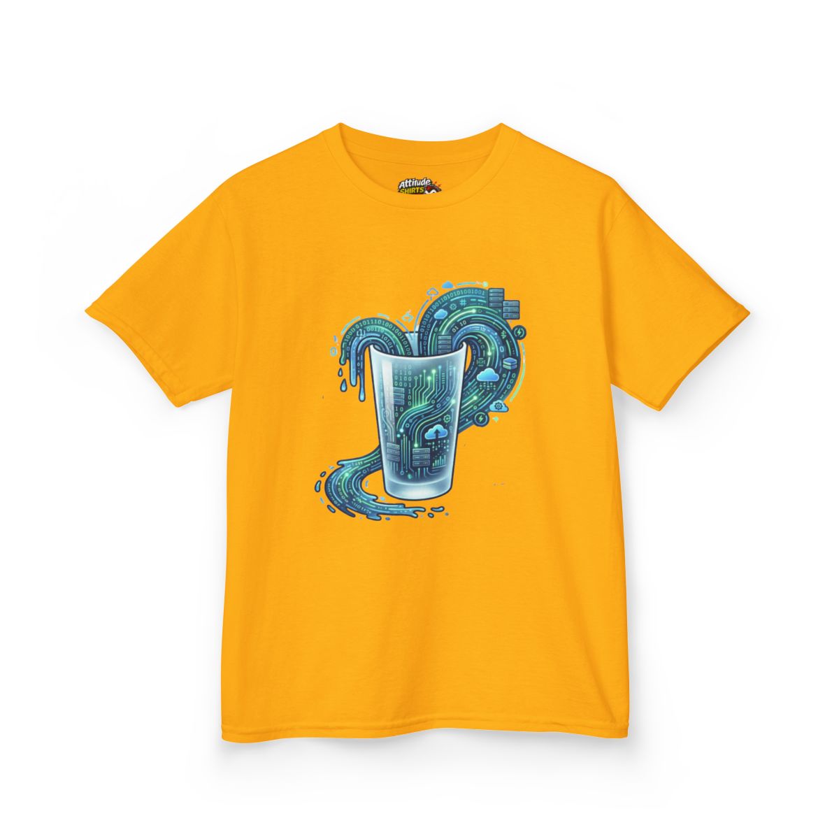 Color: Gold | Glass of Data Kids Tee